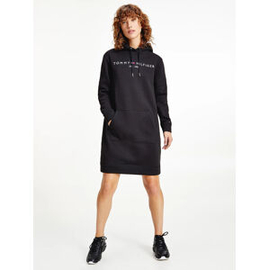 Tommy Hilfiger dámské černé mikinové šaty - XL (BDS)
